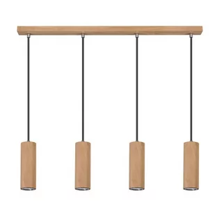 Spotlight Premium Collection Lampa wisząca Pipe nowoczesna oprawa z drewna dębowego 1551474 - Lampy sufitowe - miniaturka - grafika 1
