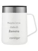 Kubki termiczne - Kubek termiczny z grawerem Contigo Streeterville 420 ml - Biały - miniaturka - grafika 1