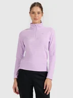 Bluzy damskie - 4F Bielizna termiczna polarowa (góra) damska - fioletowa XS - miniaturka - grafika 1