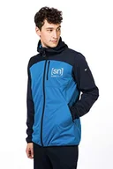 Kurtki męskie - super.natural Lekka męska kurtka softshell, z wełny merynosów, M Movement JACKET wielokolorowa Navy Blazer/Vallarta Blue XXL - miniaturka - grafika 1
