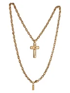 Spinki do mankietów i krawatów - U.S. Polo Assn. Pozłacany naszyjnik z zawieszką - dł. 55 cm - miniaturka - grafika 1