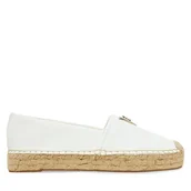 Espadryle damskie - Espadryle Guess FLJLND LEA14 Biały - miniaturka - grafika 1