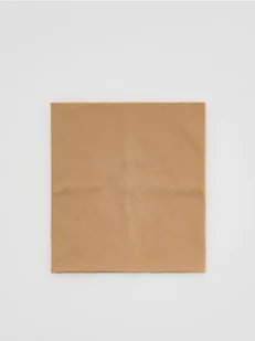 Reserved - Bawełniany komin - beżowy - Apaszki i szaliki damskie - miniaturka - grafika 1