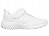 Buty dla dziewczynek - BUTY dziecięce SKECHERS sportowe 405626L-WHT lekkie białe na rzepę 28 - miniaturka - grafika 1