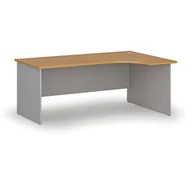 Biurka - Biurko narożne PRIMO GRAY, 1800 x 1200 mm, prawe, szary/buk - miniaturka - grafika 1