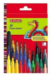 Herlitz Pisaki zmywalne 30 kolorów - Flamastry - miniaturka - grafika 1