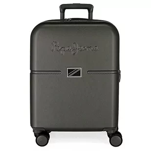 Pepe Jeans Accent Walizka kabinowa Czarny 40x55x20 cms Twarde mocowanie ABS Wbudowany 37L 3,22 kg 4 koła Podwójne bagaż ręczny, czarny, Maleta, Walizka kabinowa - Walizki - miniaturka - grafika 1