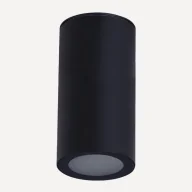 Lampy sufitowe - Sufitowa lampa Rotor AZ6075 Azzardo tuba IP65 do salonu metalowa szkło czarna - miniaturka - grafika 1