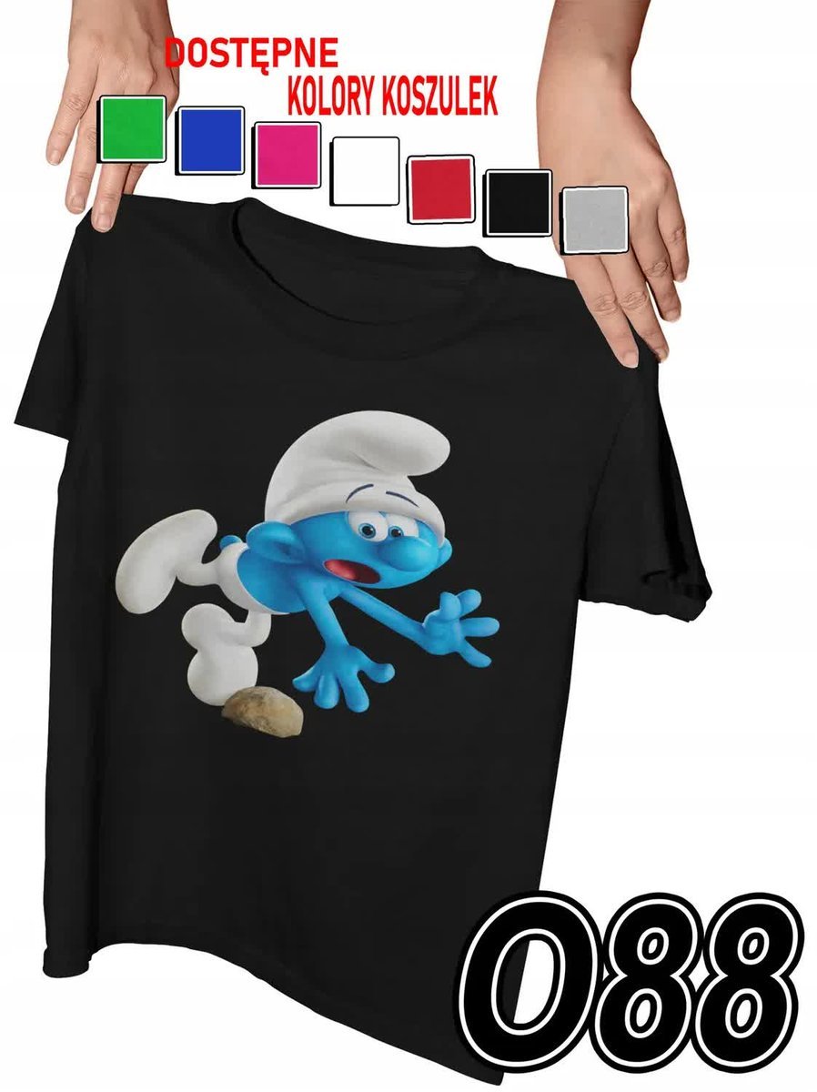 Koszulka Dziecięca Z Nadrukiem Smerfy Ciamajda Różne - M 134-140