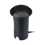 Lampy ogrodowe - Oprawa Gruntowa Najazdowa 1W LED Czarna 2-stronna IP67 VT-1161 3000K 50lm - miniaturka - grafika 1
