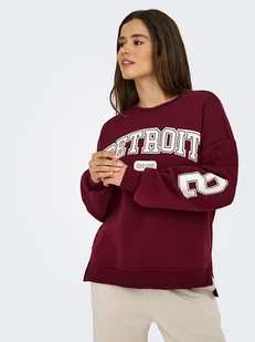 ONLY Bluza w kolorze bordowym - Bluzy damskie - miniaturka - grafika 1