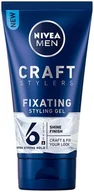 Kosmetyki do stylizacji włosów - Nivea Men Craft Stylers Fixating Shine żel do włosów 150ml - miniaturka - grafika 1