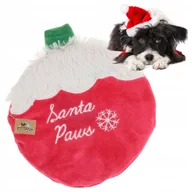 Zabawki dla psów - Zabawka dla psa ŚWIĄTECZNA BOMBKA DYSK maskotka piszcząca na święta - miniaturka - grafika 1