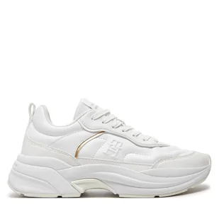 Sneakersy Tommy Hilfiger Chunky Dressy Runner FW0FW08346 Biały - Sneakersy damskie - miniaturka - grafika 1