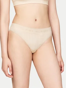Tommy Hilfiger Stringi UW0UW05503 Beżowy - Majtki damskie - miniaturka - grafika 1