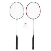 Badminton - NILS NRZ002 STEEL / ZESTAW DO BADMINTONA 2 RAKIETY + LOTKA NILS 14-20-366 - miniaturka - grafika 1