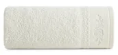 Ręczniki - Ręcznik Sisi 70x140 kremowy zdobiony bordiurą frotte 500 g/m2 - miniaturka - grafika 1