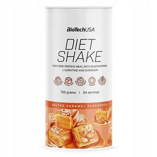 BioTech USA Diet Shake 720 g posolony Karmel - Odżywki białkowe - miniaturka - grafika 1
