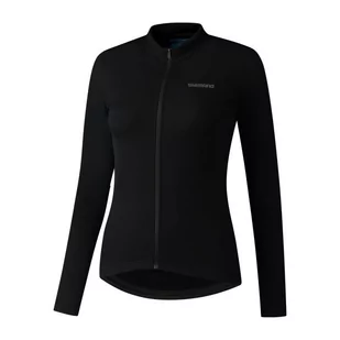 Damska Bluza Rowerowa  Shimano W'S Element Long Sleeve Jersey | Black - Rozmiar S - Bluzy na rower - miniaturka - grafika 1