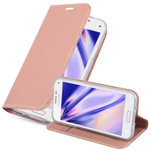 Pokrowiec Ochronny Do Samsung Galaxy S5 MINI / S5 MINI DUOS Etui w CLASSY RÓŻOWE ZŁOTO Case Obudowa Ochronny Cover Cadorabo - Etui i futerały do telefonów - miniaturka - grafika 1