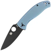 Noże - Nóż składany Spyderco Tenacious R.I.L. Blue Titanium, Black 8Cr13MoV by Eric Glesser (C122TIBLBKP) - miniaturka - grafika 1