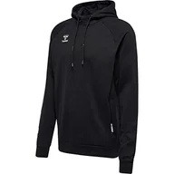 Bluzy męskie - hummel Hmlmove Grid Cotton Hoodie męska bluza z kapturem - miniaturka - grafika 1