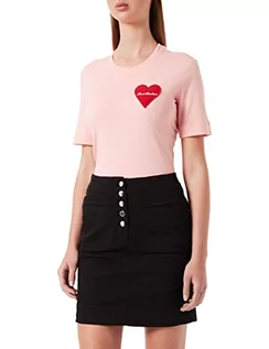 Spódnice - Love Moschino Garment Dyed Miniskirt Spódnica damska, czarny, 38 - grafika 1