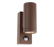 Lampy ogrodowe - Redo 9455-LED Kinkiet zewnętrzny z czujnikiem VINCE 2xLED/3W/230V IP54 brązowy - miniaturka - grafika 1