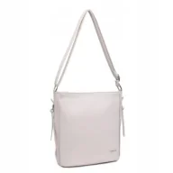 Torebki damskie - Beżowa Torebka Damska na Ramię Shopper LUIGISANTO Skóra Ekologiczna - miniaturka - grafika 1