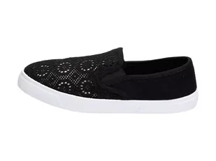 Slip On Czarne tenisówki damskie Wishot 125 - Wishot_ - Trampki damskie - miniaturka - grafika 1