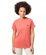 Koszulki i topy damskie - T-shirt Wrangler REGULAR TEE 112350275 Brunt Sienna XS - miniaturka - grafika 1