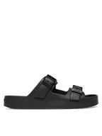 Klapki i japonki męskie - Calvin Klein Klapki Ergon Eva Double Bar Sandal HM0HM02116 Czarny - miniaturka - grafika 1