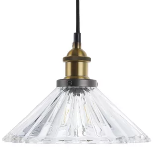 Beliani Lampa wisząca mosiężna/szklana COLORADO - Lampy sufitowe - miniaturka - grafika 1