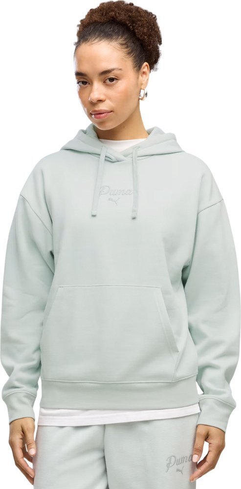 Puma Bluza damska ESS Script Comfort Hoodie miętowa 694136 29 XL