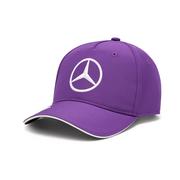 Czapki dla dzieci - Czapka baseballowa dziecięca fioletowa Lewis Hamilton Mercedes AMG F1 2024 - miniaturka - grafika 1