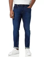 Spodenki męskie - Tommy Hilfiger Męskie spodnie jeansowe Slim Bleecker Pstr Hyder niebieskie, Hyder Blue, 38W / 34L - miniaturka - grafika 1