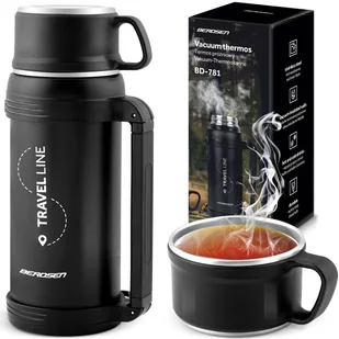 Termos turystyczny z paskiem na kawę herbatę 1500ml kubek termiczny Berdsen - Kubki termiczne - miniaturka - grafika 1