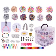 Zestawy biżuterii dla kobiet - ZESTAW DO ROBIENIA BIŻUTERII DIY WIELOPOZIOMOWY ORGANIZER - miniaturka - grafika 1