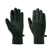 Rękawiczki - Rękawice polarowe Jack Wolfskin REAL STUFF GLOVE black olive - S - miniaturka - grafika 1