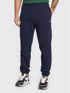Lacoste Spodnie dresowe XH9610 Granatowy Regular Fit - Spodnie sportowe męskie - miniaturka - grafika 1