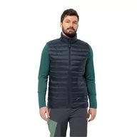 Kamizelki męskie - Męska kamizelka puchowa Jack Wolfskin PILVI DOWN VEST M night blue - XXXL - miniaturka - grafika 1