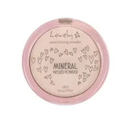 Pudry do twarzy - LOVELY Sweet Kissing Powder Mineral Pressed Powder Skin Beautifier transparentny silnie matujący fikser mineralny do twarzy 10g - miniaturka - grafika 1