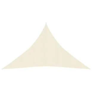 VidaXL Żagiel przeciwsłoneczny, 160 g/m, kremowy, 2,5x2,5x3,5m, HDPE 311196 VidaXL - Parasole ogrodowe - miniaturka - grafika 1