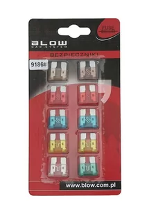BLOW Bezpieczniki samochodowe zestaw 10szt 10szt - Akcesoria car audio - miniaturka - grafika 1