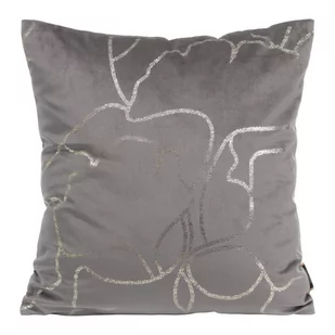 Euro Firany Poszewka 45 x 45 Eurofirany Velvet Blink 35 Szary 1224558 - Poszewki na poduszki - miniaturka - grafika 1
