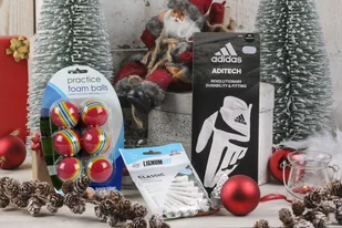 Zestaw prezentowy dla golfisty - rękawiczka Adidas, paczka tee, piłki treningowe - Zestawy upominkowe - miniaturka - grafika 1