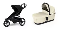 Wózki dziecięce - Wózek sportowy Thule Urban Glide 3 Black + Bassinet Soft beige - miniaturka - grafika 1