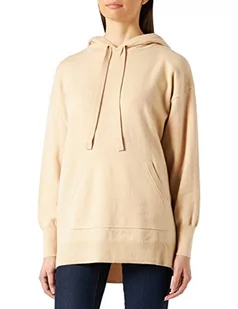 BOSS Damska bluza z kapturem C_franelle_so, Jasny Beż278, S - Bluzy damskie - miniaturka - grafika 1