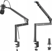 Akcesoria do komputerów stacjonarnych - NanoRS Uchwyt statyw do mikrofonu NanoRS aluminiowy RS471 - miniaturka - grafika 1