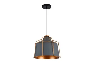 Lampa wisząca GOA E27 - czarny/szary - Lampy sufitowe - miniaturka - grafika 1